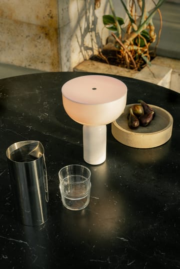 Kizu portable tafellamp - White marble - New Works