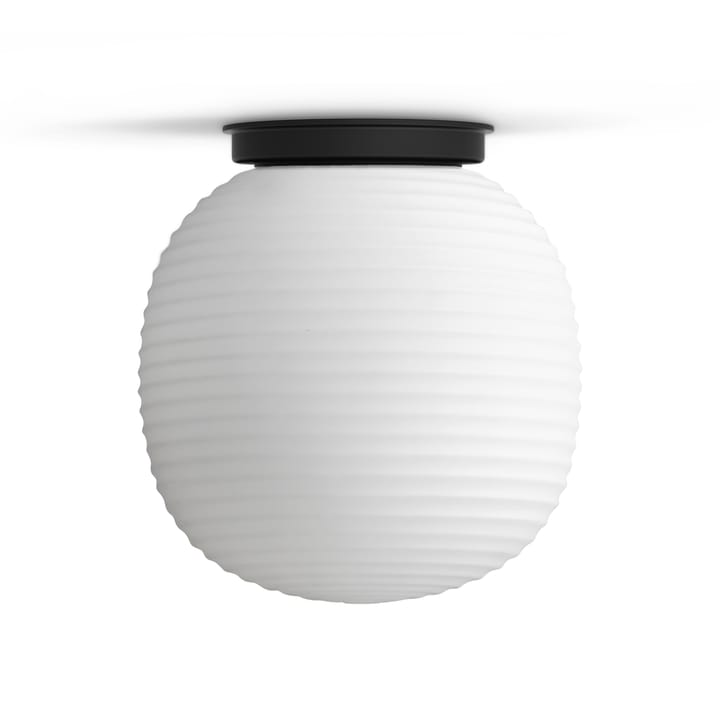 Lantern plafondlamp medium, Frosted white opal glass New Works