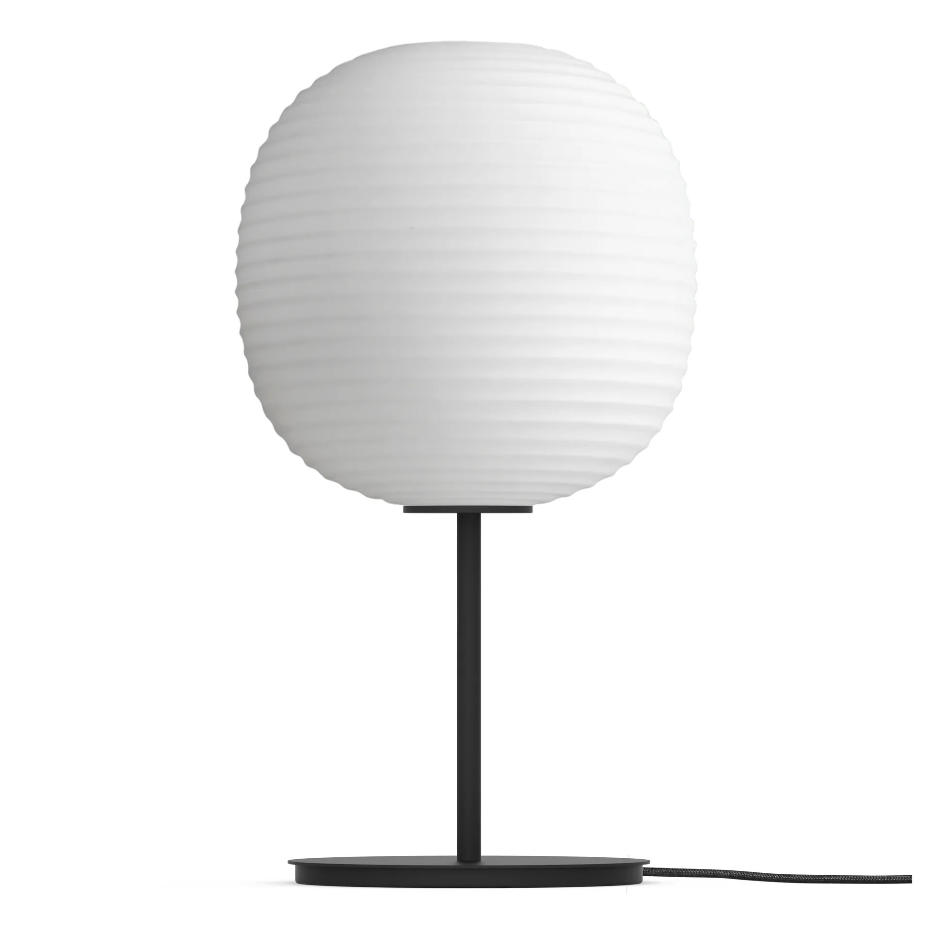 Lantern tafellamp medium, Frosted white opal glass New Works