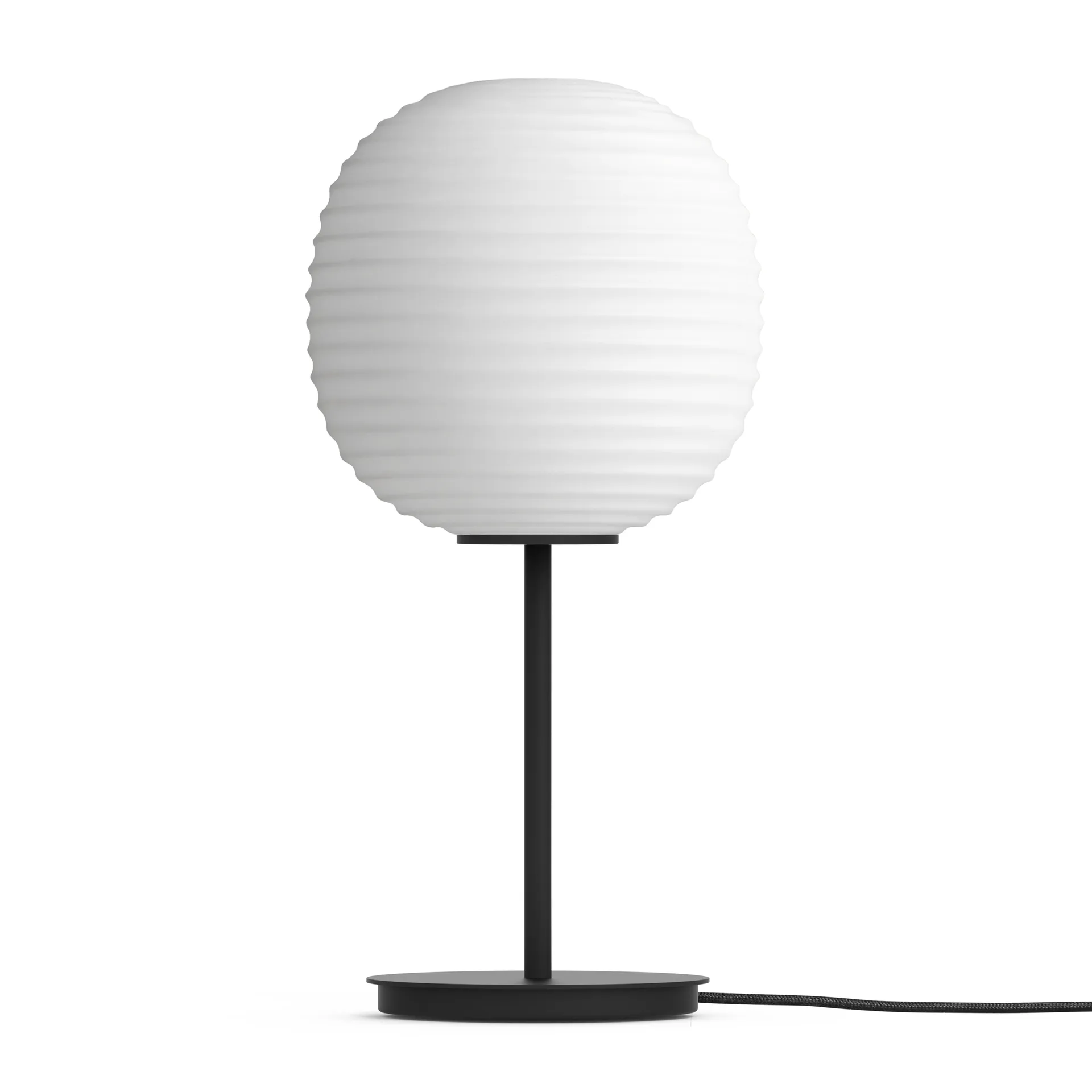 Lantern tafellamp small, Frosted white opal glass New Works