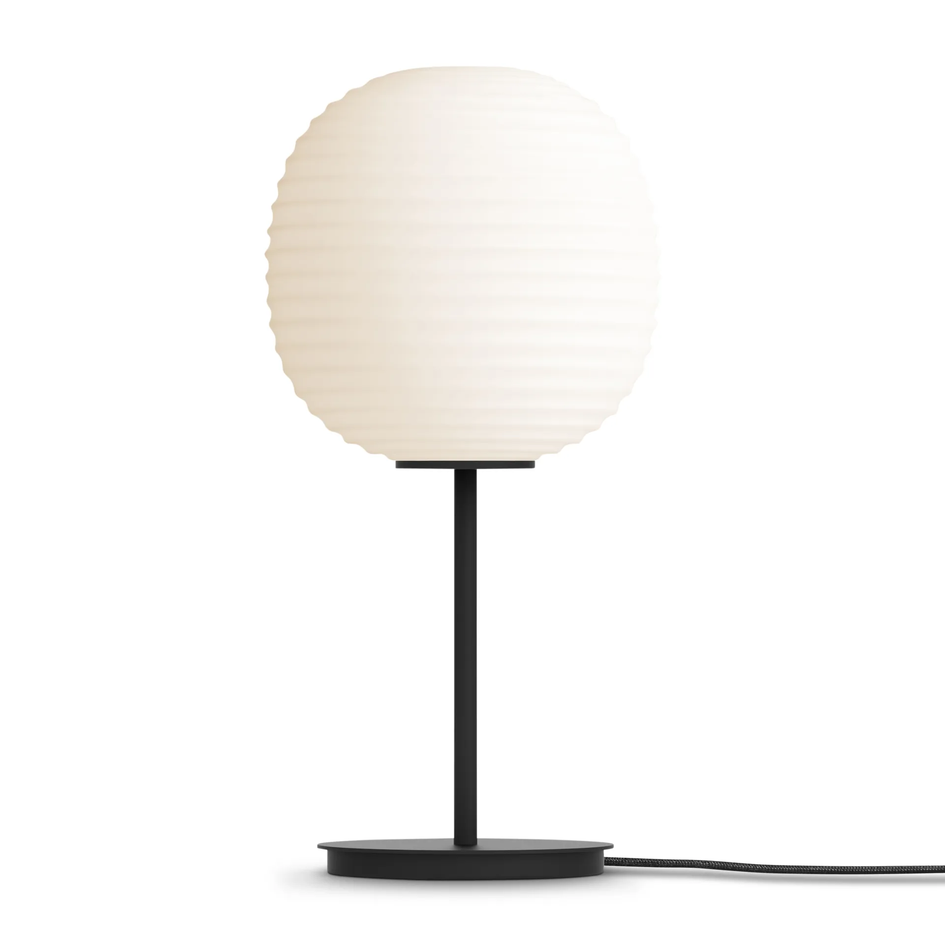 Lantern tafellamp small, Frosted white opal glass New Works