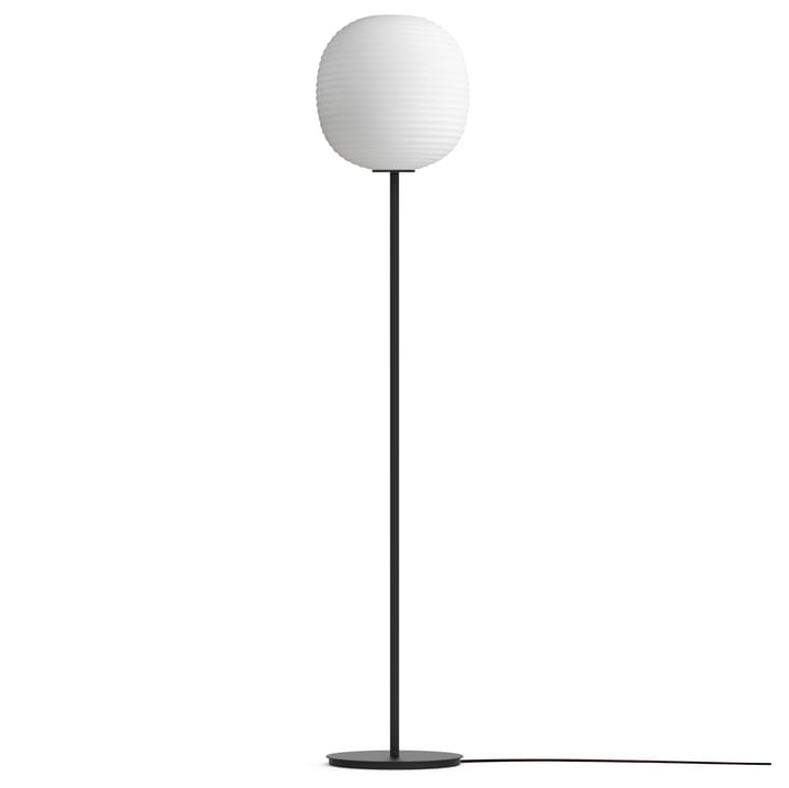 Lantern vloerlamp medium, Frosted white opal glass New Works