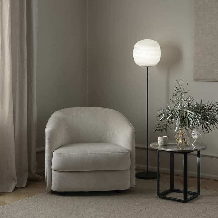 Lantern vloerlamp medium, Frosted white opal glass New Works