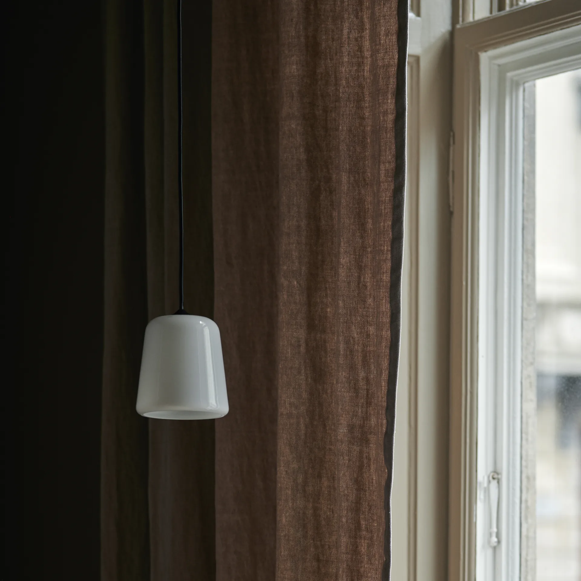 Materiaal hanglamp, White opal glass New Works