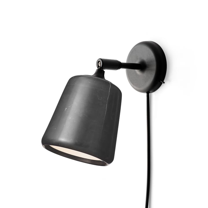 Materiaal wandlamp - Black marble - New Works