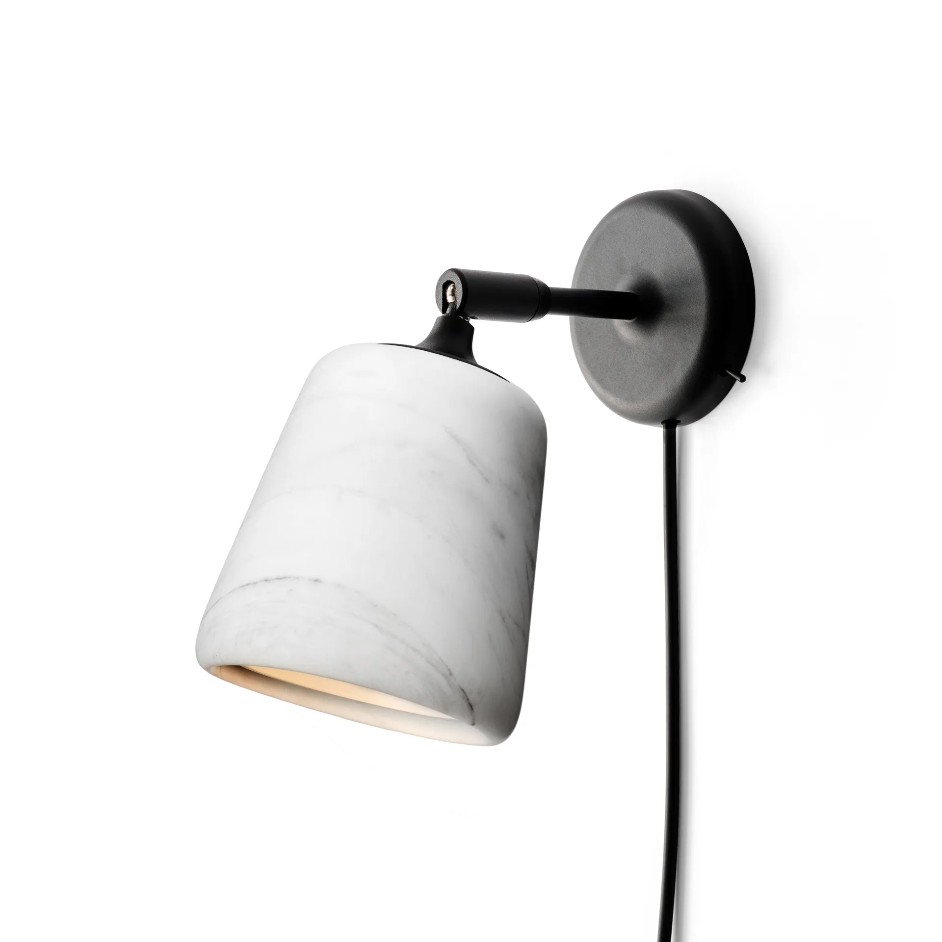 Materiaal wandlamp, White marble New Works
