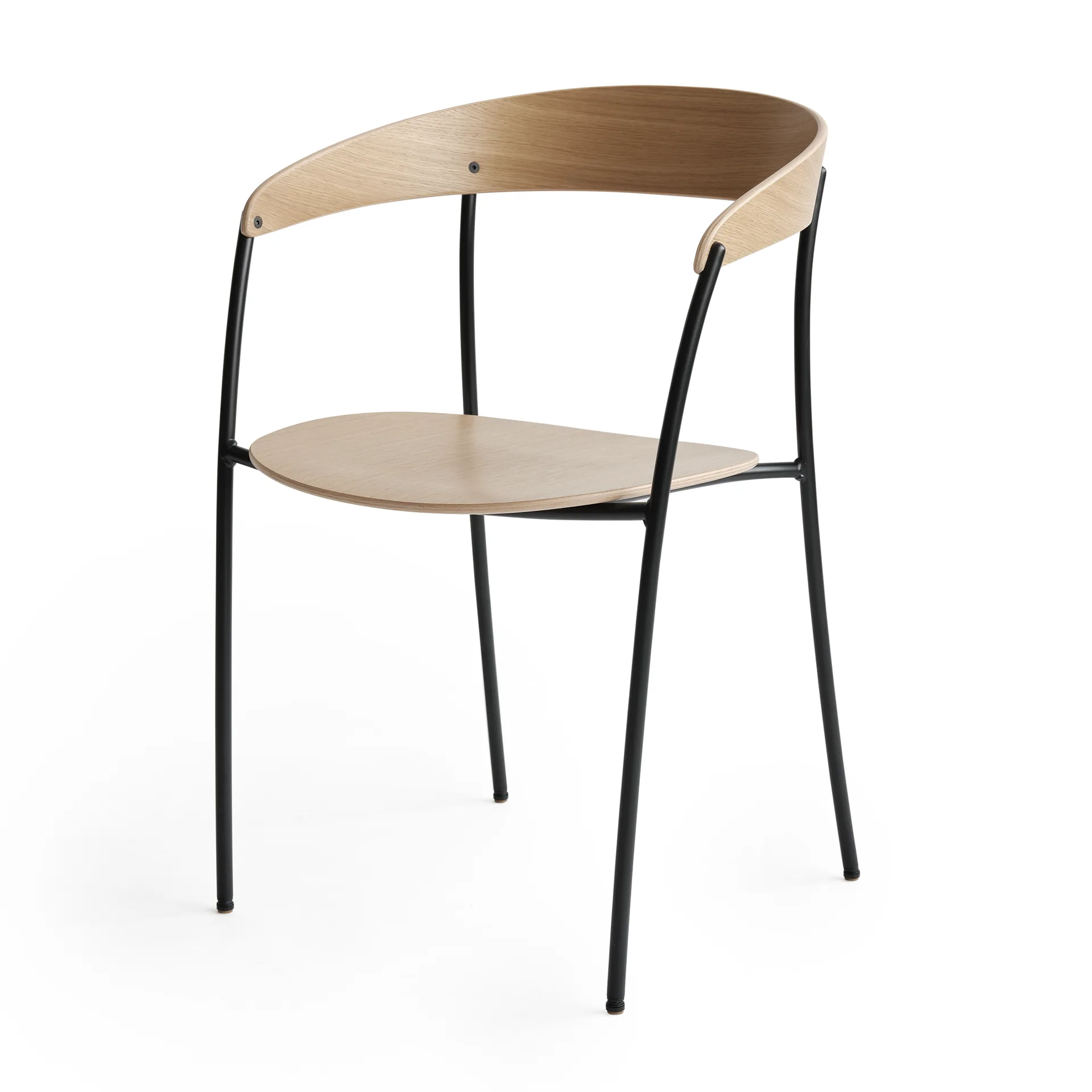 Missing stoel met armleuningen, Eikenhout New Works