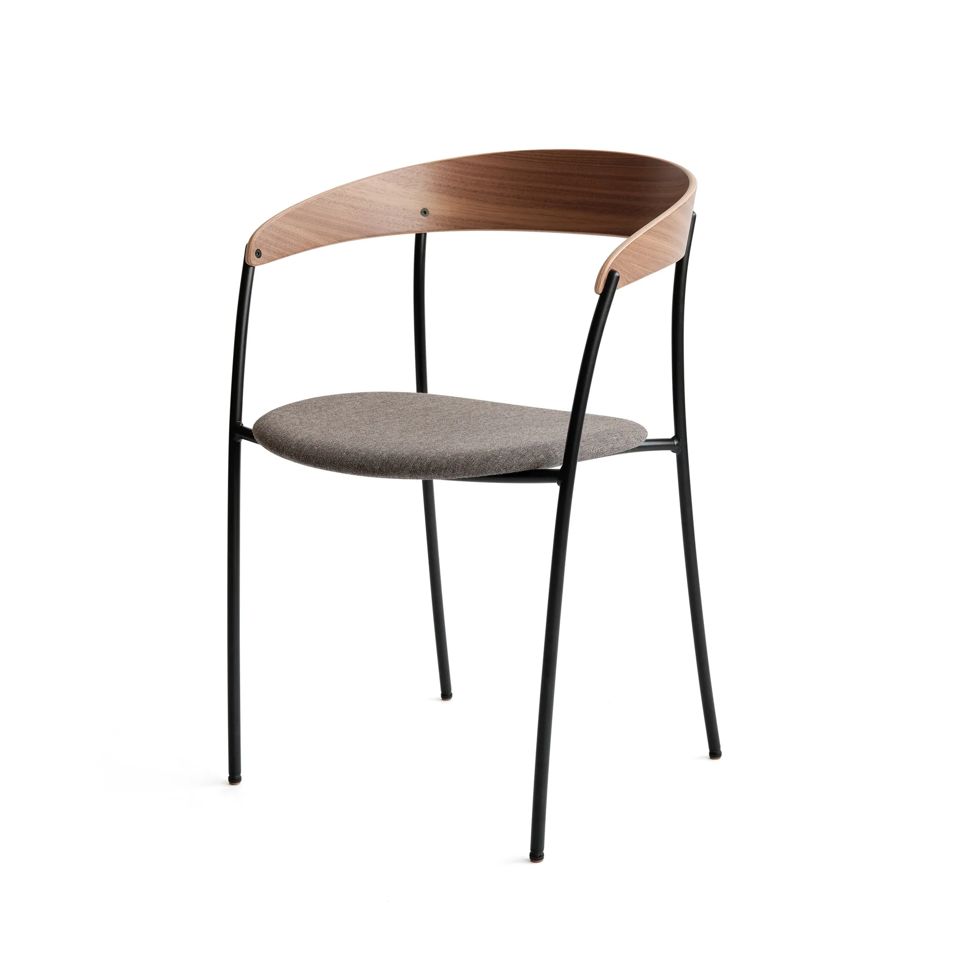 Missing stoel met armleuningen, Walnoot-Molly 2 170 New Works