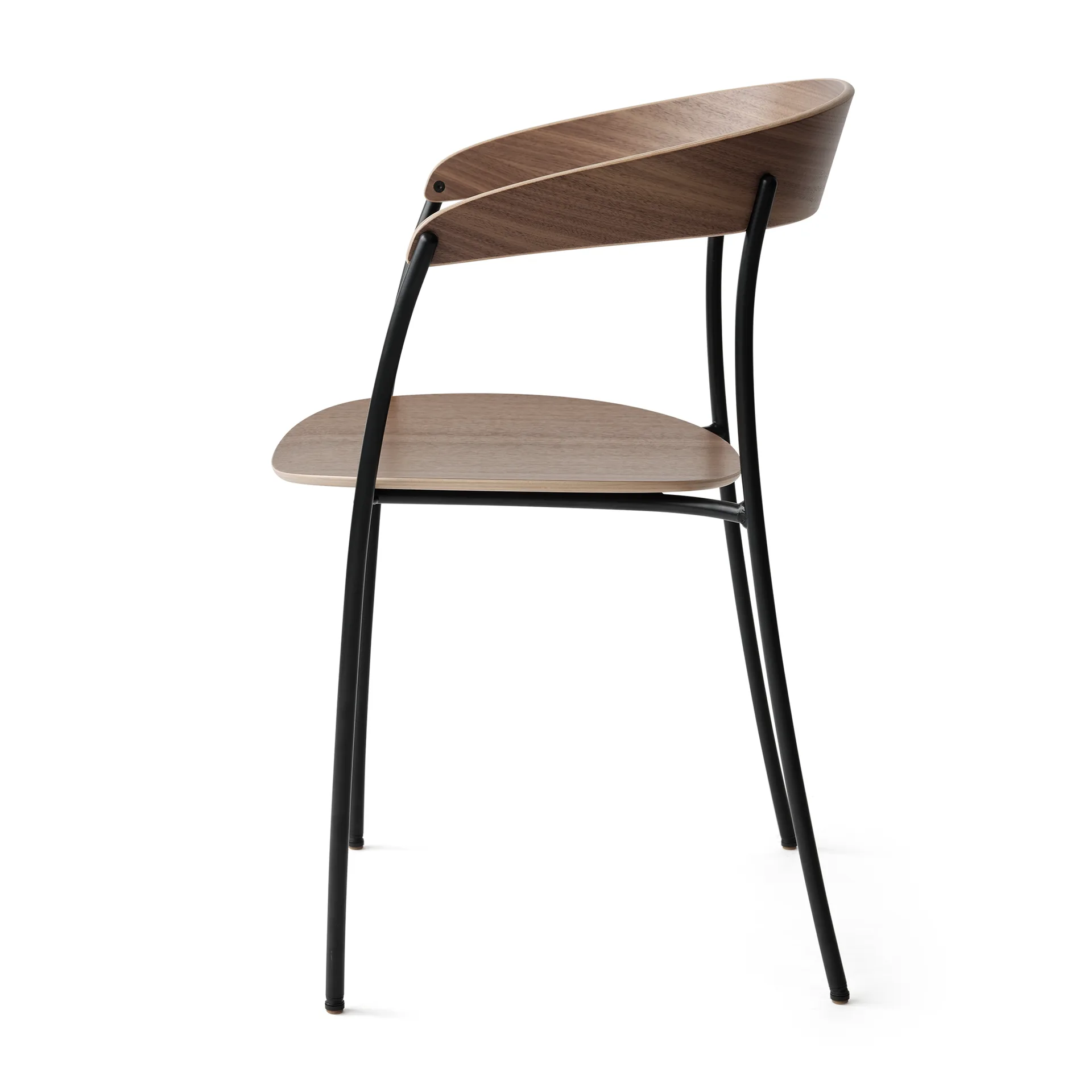 Missing stoel met armleuningen, Walnoot New Works