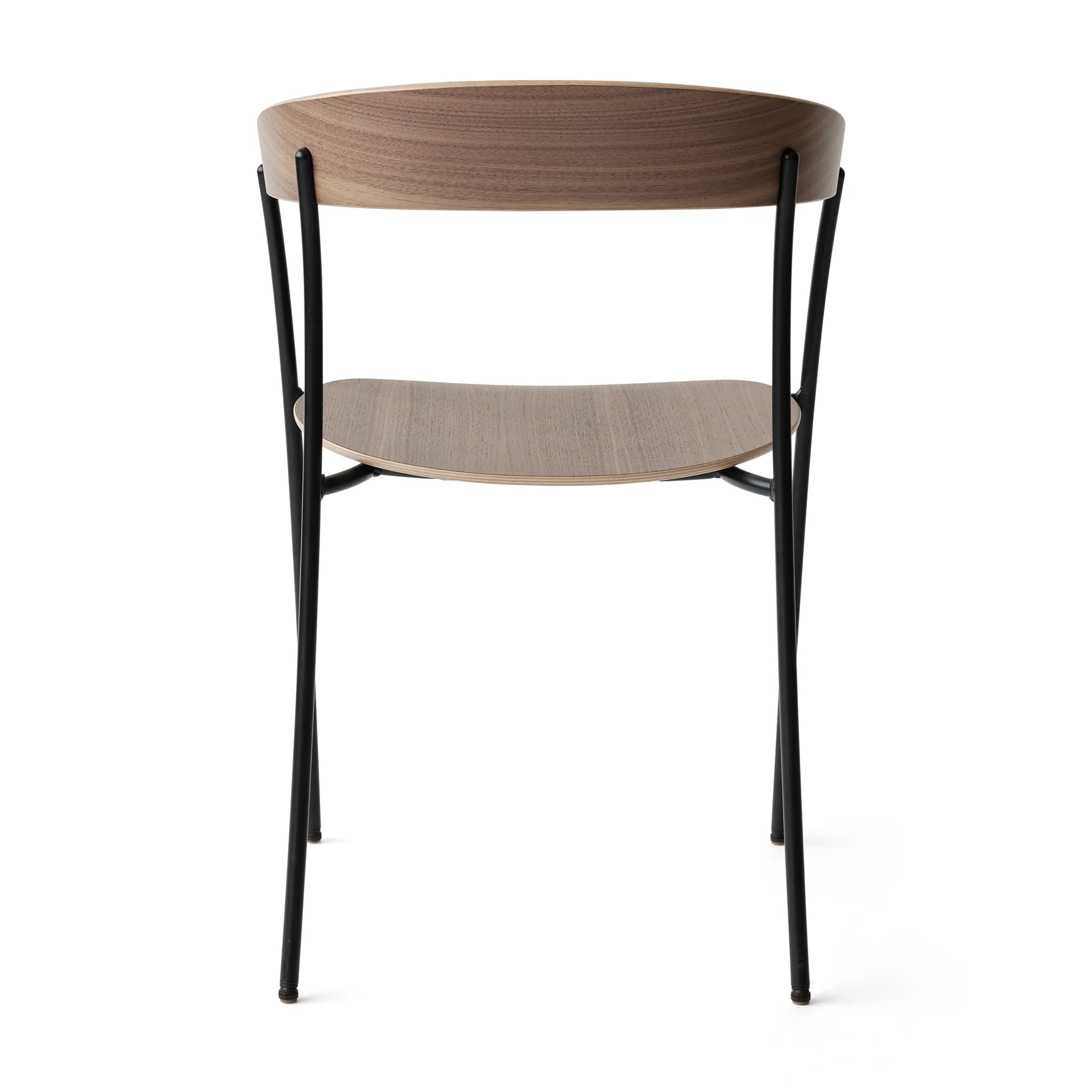 Missing stoel met armleuningen, Walnoot New Works