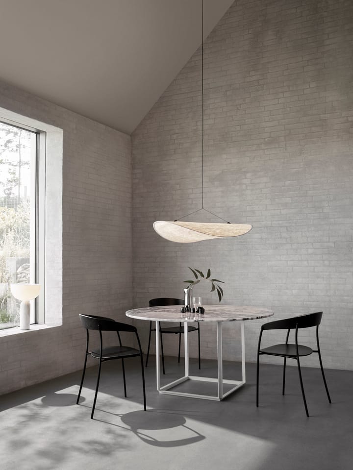 Missing stoel met armleuningen, Zwart essenhout New Works