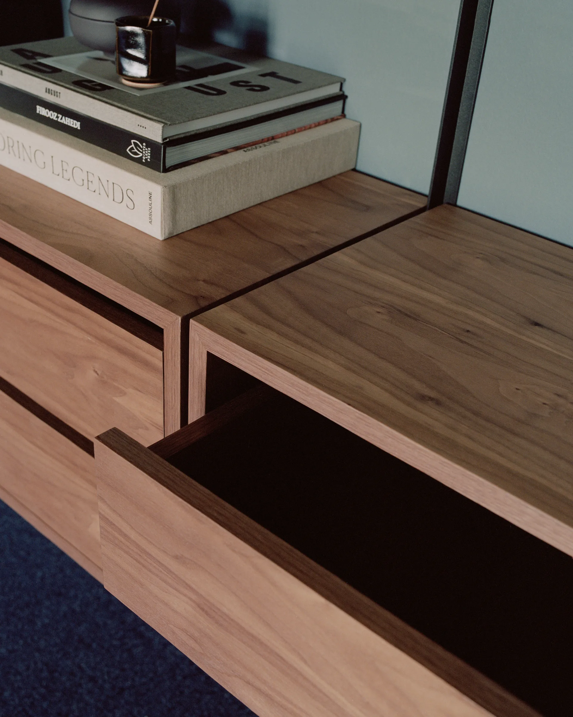 New Works lade-sectie 79x35 cm, Valnoot New Works