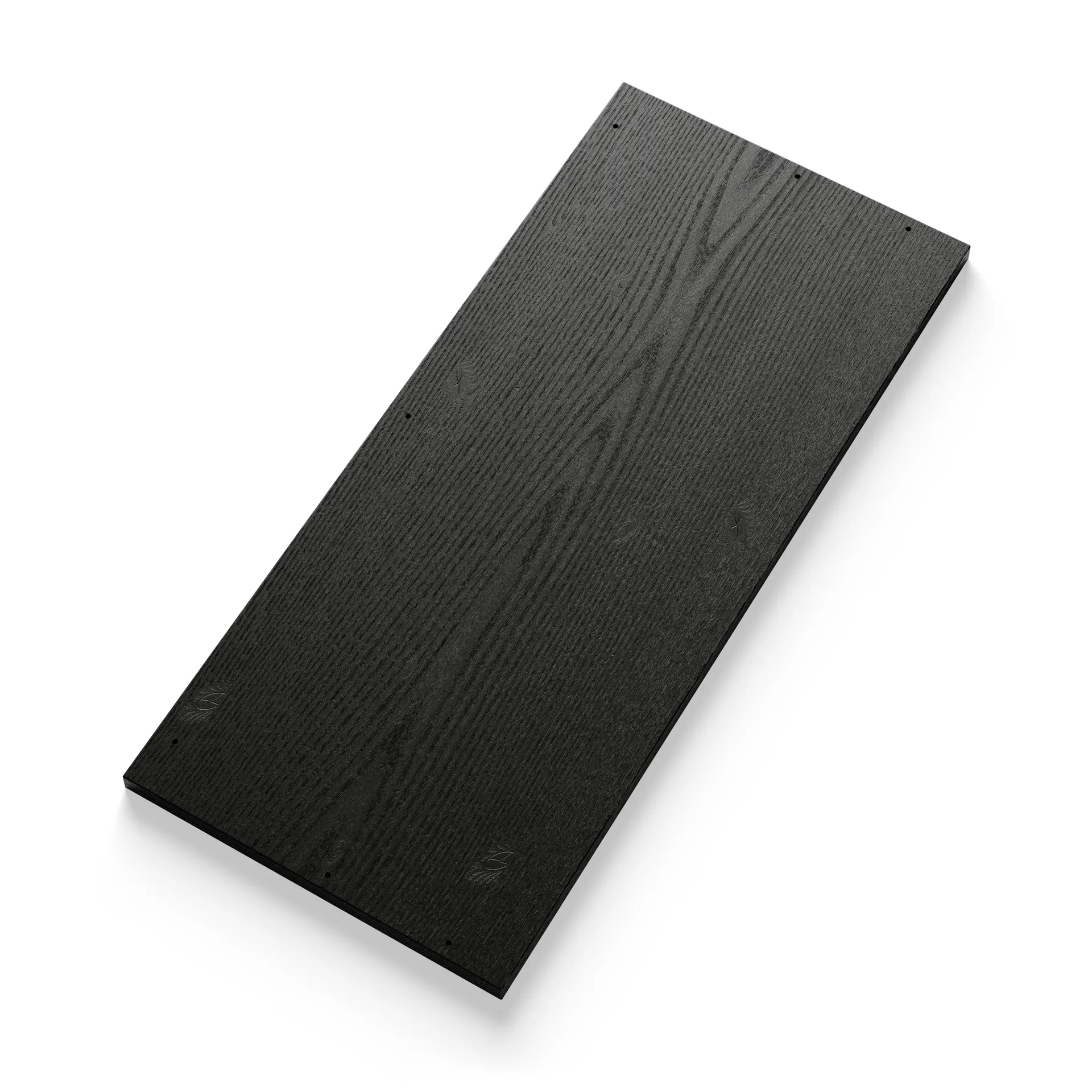 New Works plank tijdschriftenrek 35x80 cm, Zwart essenhout New Works