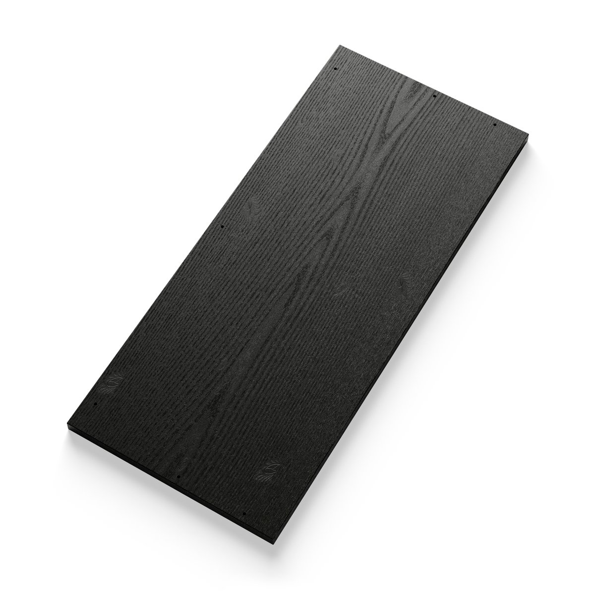 New Works plank tijdschriftenrek 35x80 cm Zwart essenhout
