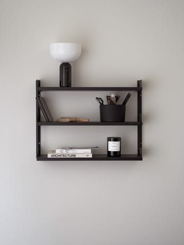 New Works Tea Shelf wandplank 46x62,5 cm - Zwart essenhout - New Works