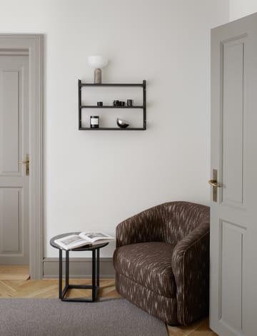 New Works Tea Shelf wandplank 46x62,5 cm - Zwart essenhout - New Works