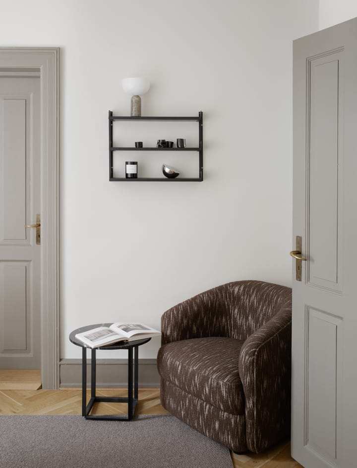 New Works Tea Shelf wandplank 46x62,5 cm, Zwart essenhout New Works