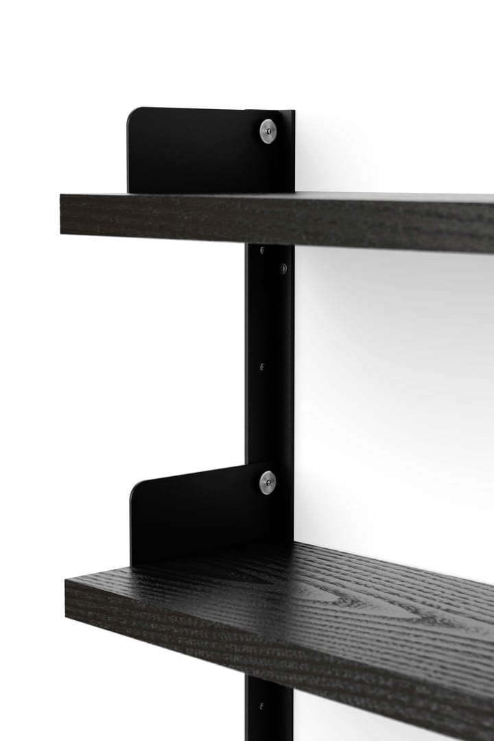 New Works Tea Shelf wandplank 46x62,5 cm, Zwart essenhout New Works