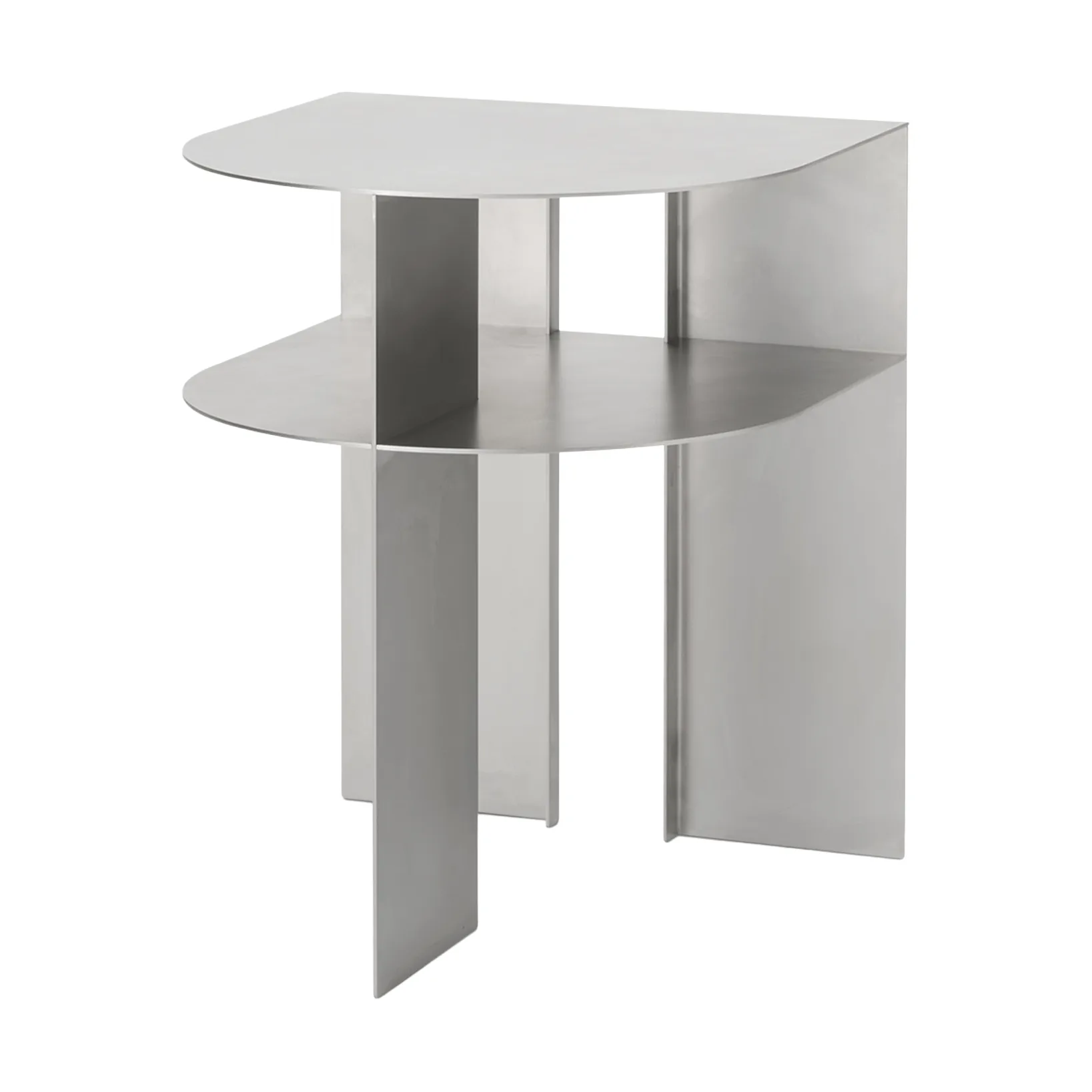 Rand bijzettafel, Stainless Steel New Works