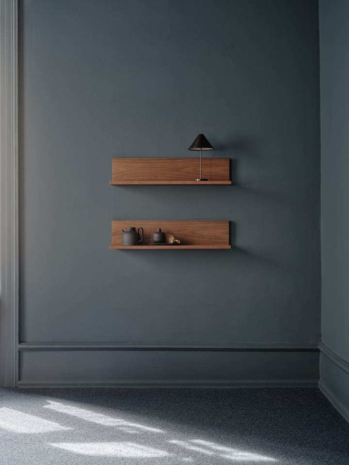 Tana wandplank 75 cm, Valnoot New Works