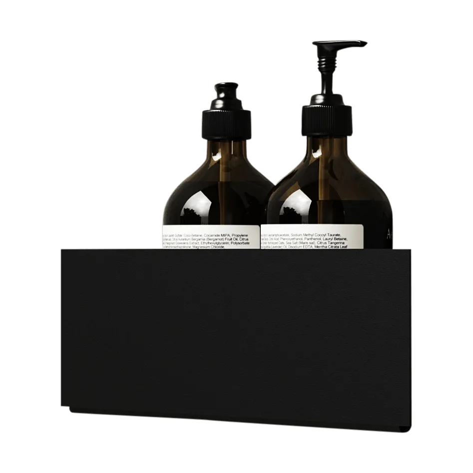 Nichba doucheshelf, Black, hoek Nichba