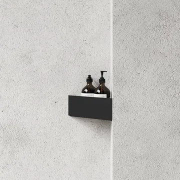 Nichba doucheshelf - Black, hoek - Nichba