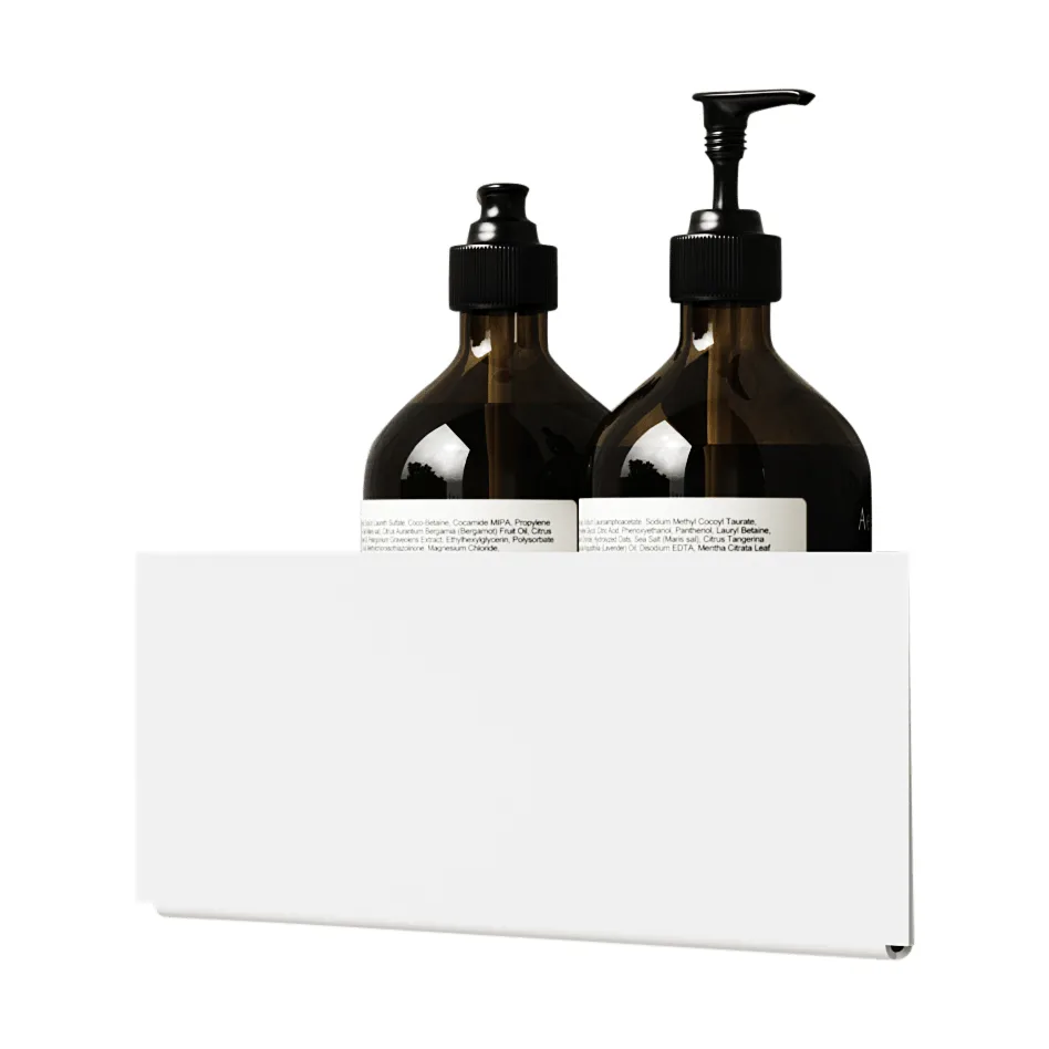 Nichba doucheshelf, White, hoek Nichba