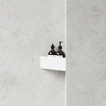 Nichba doucheshelf - White, hoek - Nichba