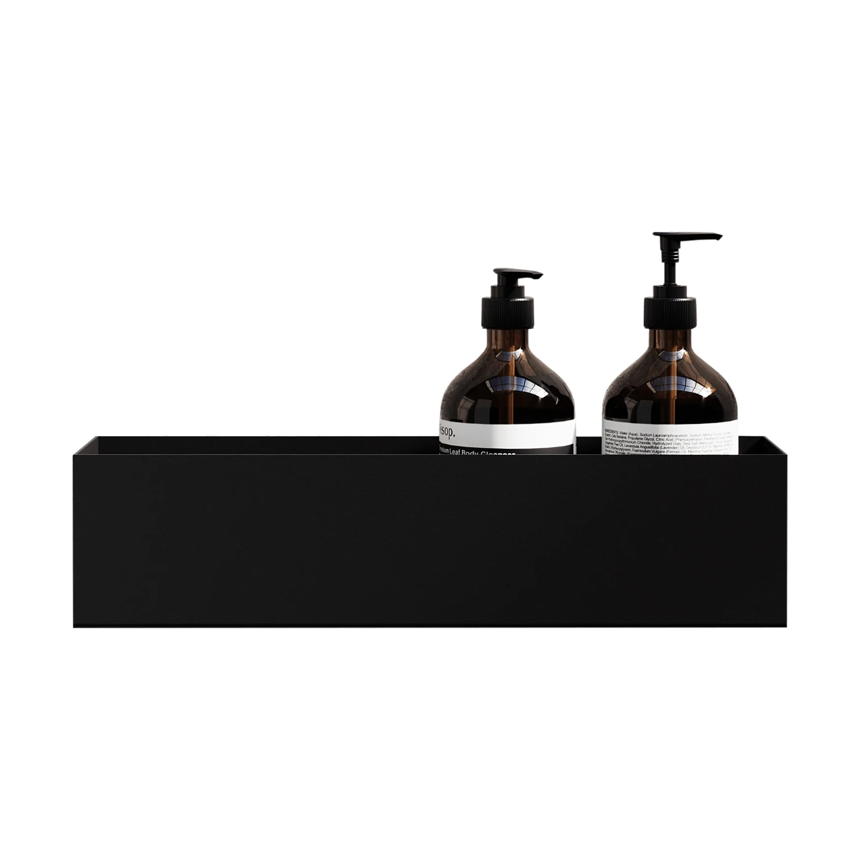 Nichba doucheshelf, Zwart, 40 cm Nichba