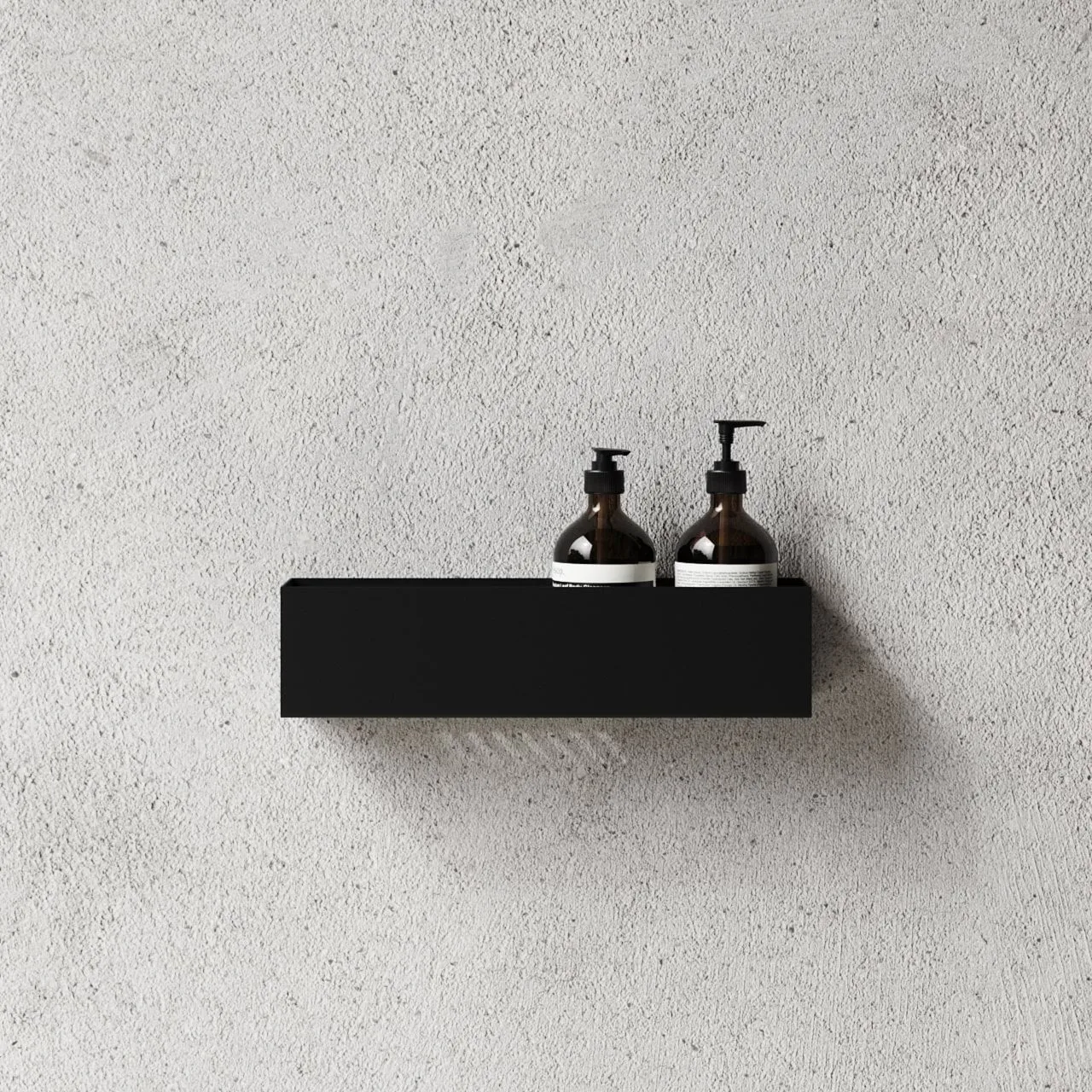 Nichba doucheshelf, Zwart, 40 cm Nichba