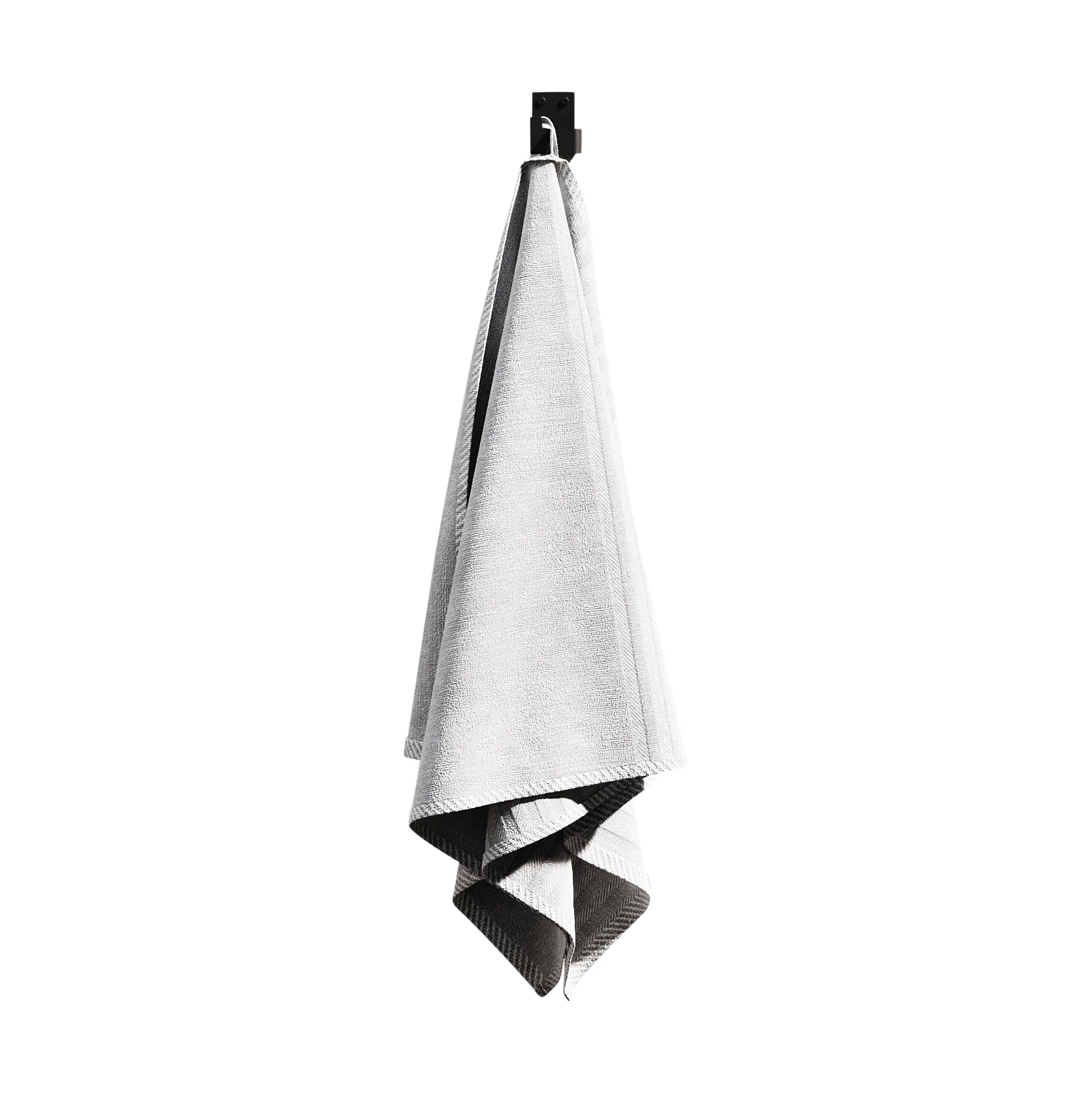 Nichba handdoekhaak, Zwart, 2-pack Nichba