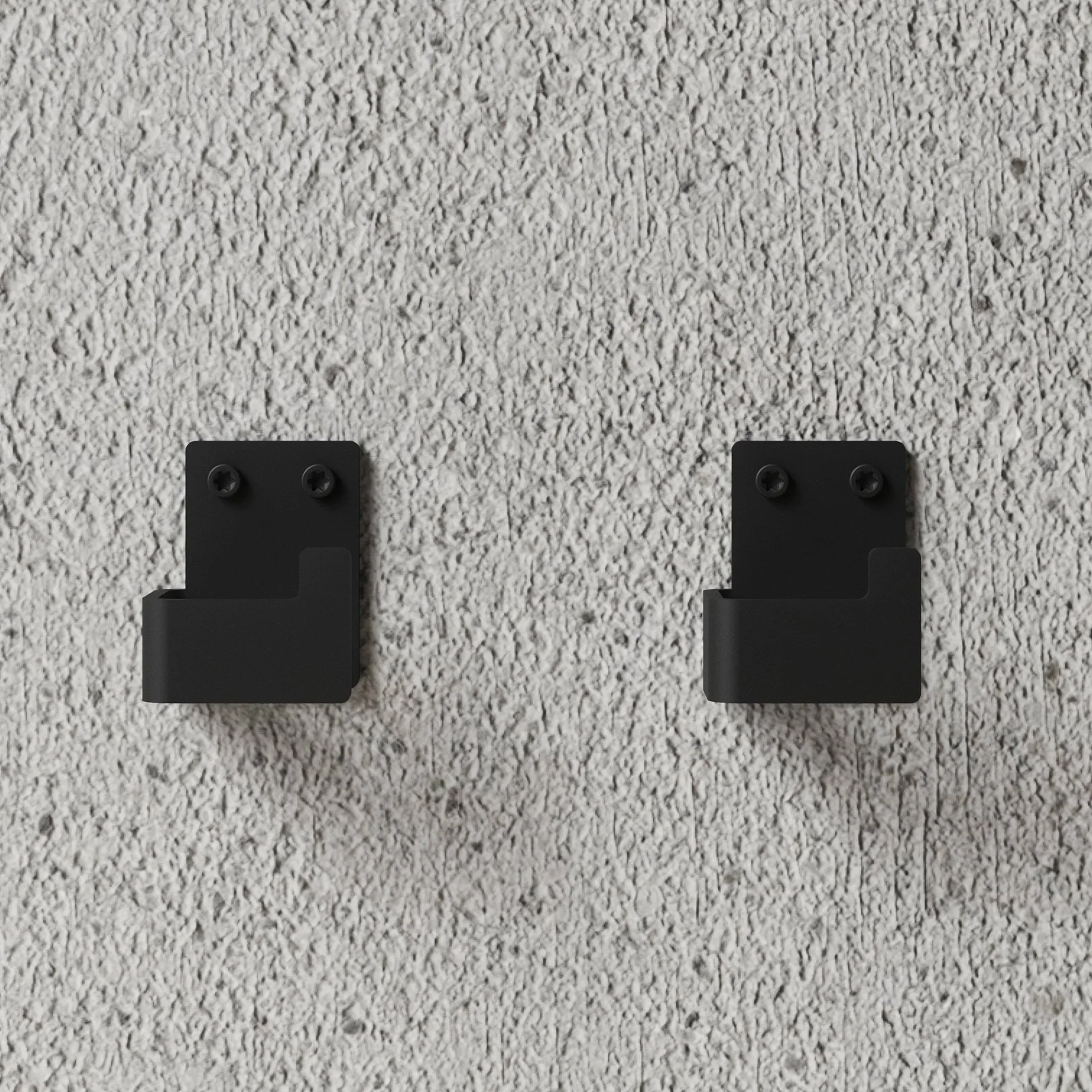 Nichba handdoekhaak, Zwart, 2-pack Nichba