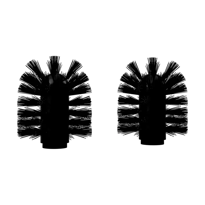 Nichba toiletborstelkop - Zwart, 2-pack - Nichba
