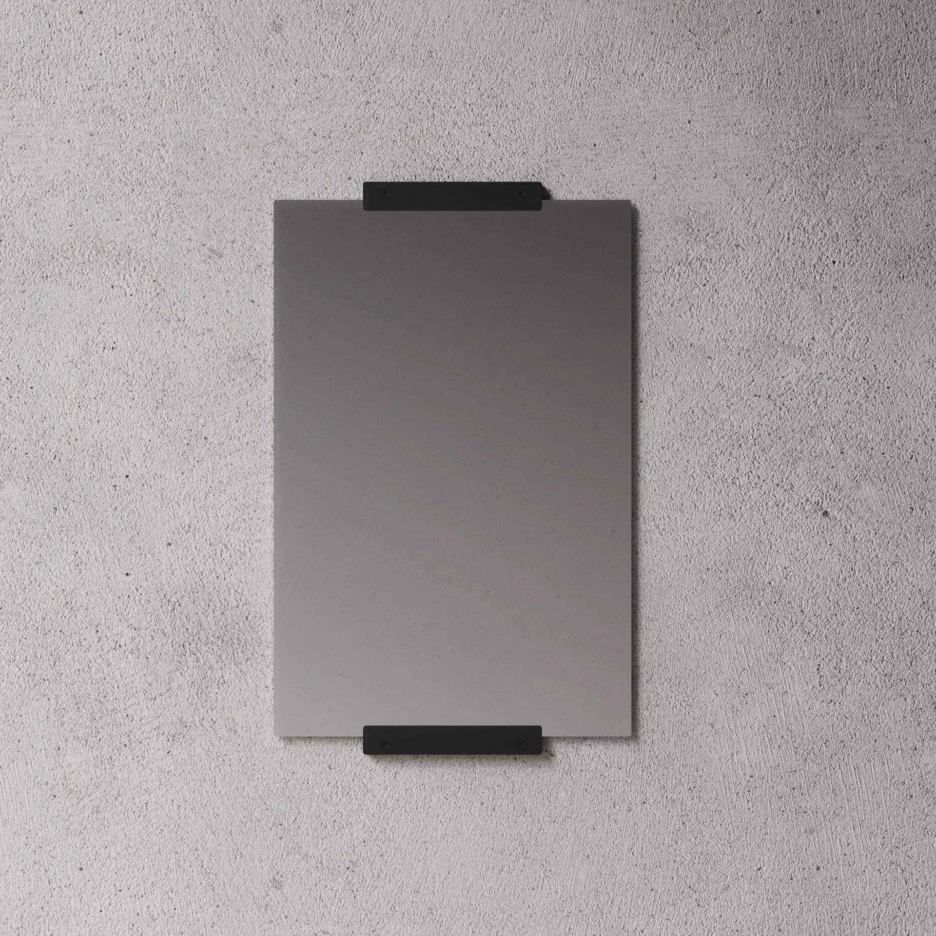 Nichba wandspiegel, Zwart, 70x50 cm Nichba