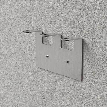 Nichba zeephouder - Geborsteld roestvrij staal, drievoudig - Nichba