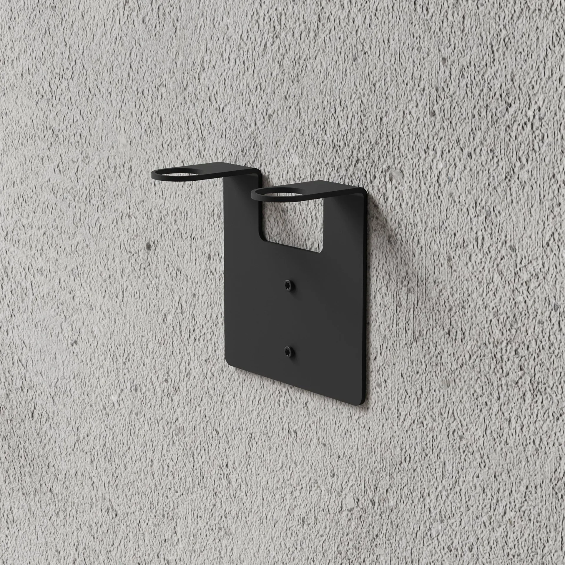 Nichba zeephouder, Zwart, dubbel Nichba