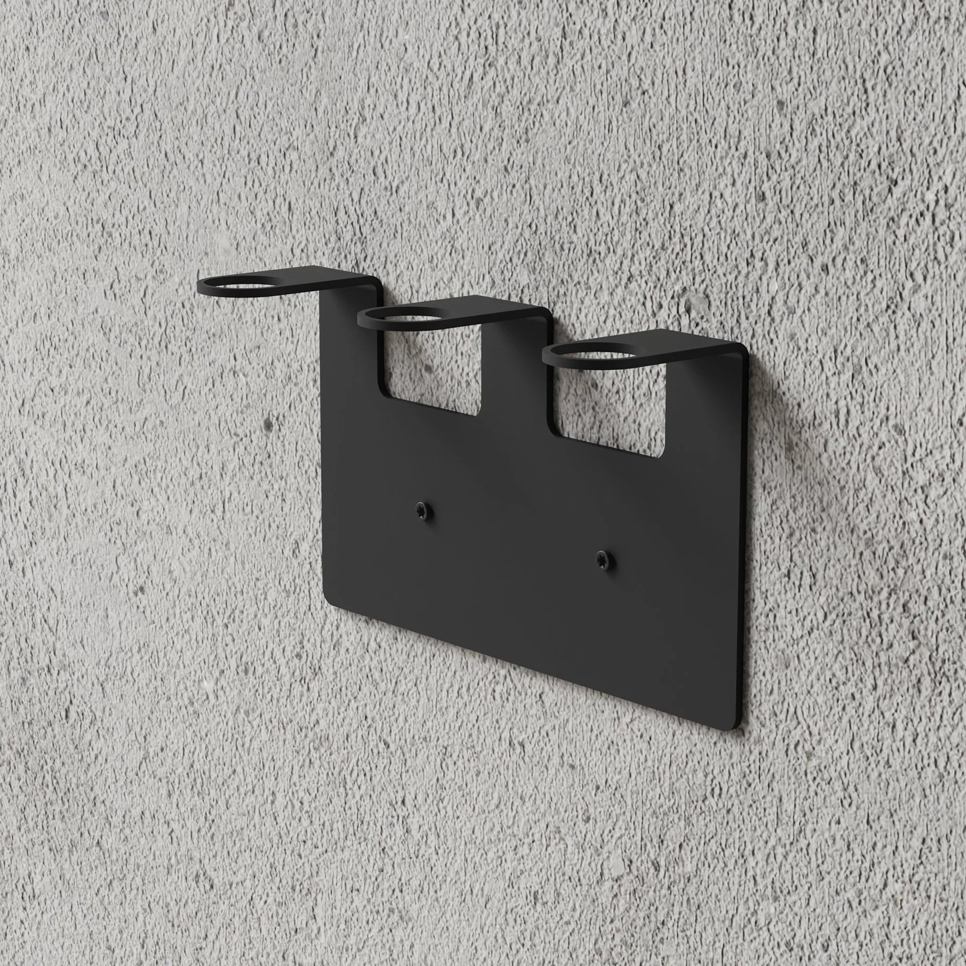 Nichba zeephouder, Zwart, triple Nichba