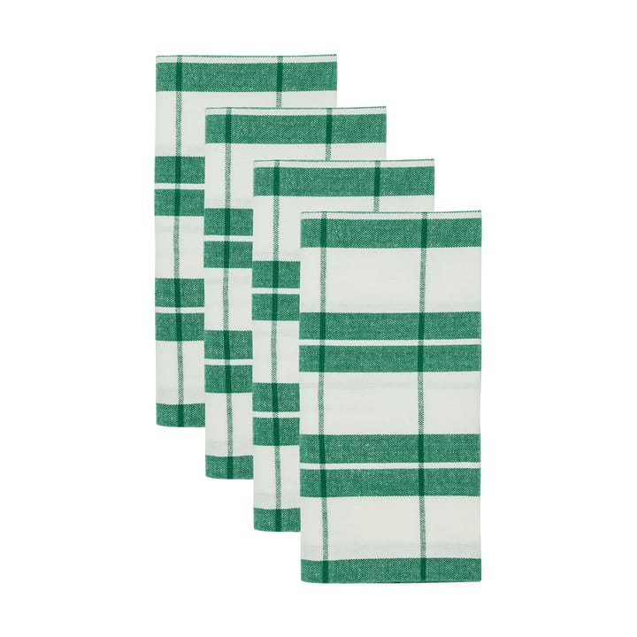 Chef katoenen servet 4-pack - Groen - Nicolas Vahé