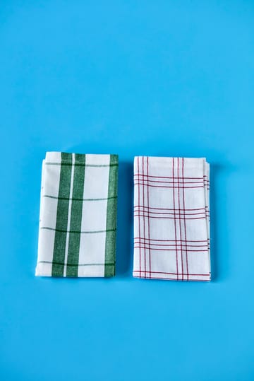 Chef katoenen servet 4-pack - Groen - Nicolas Vahé
