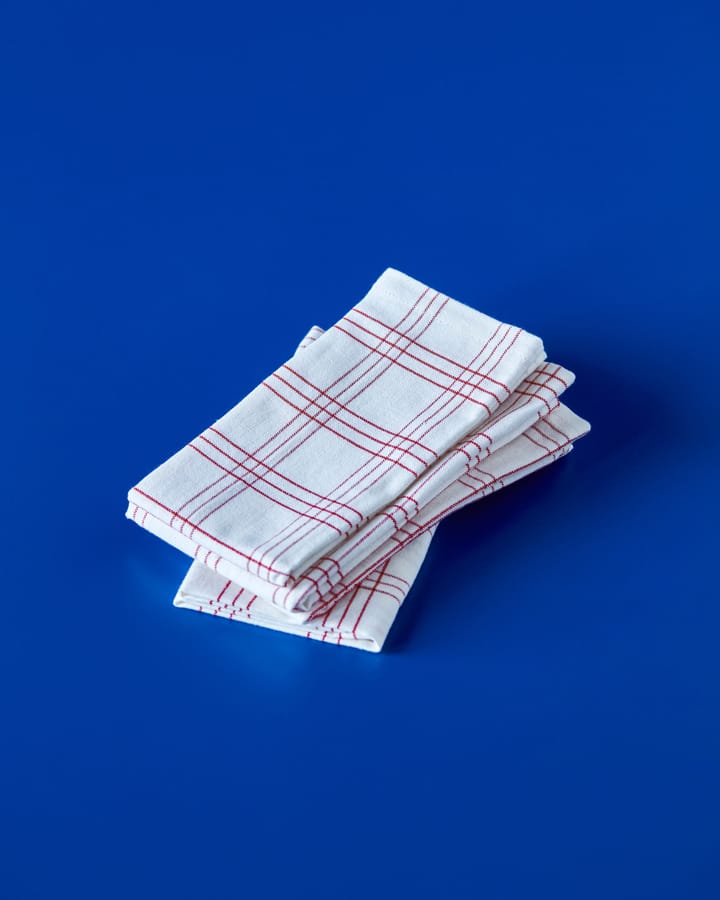 Chef katoenen servet 4-pack, Rood Nicolas Vahé