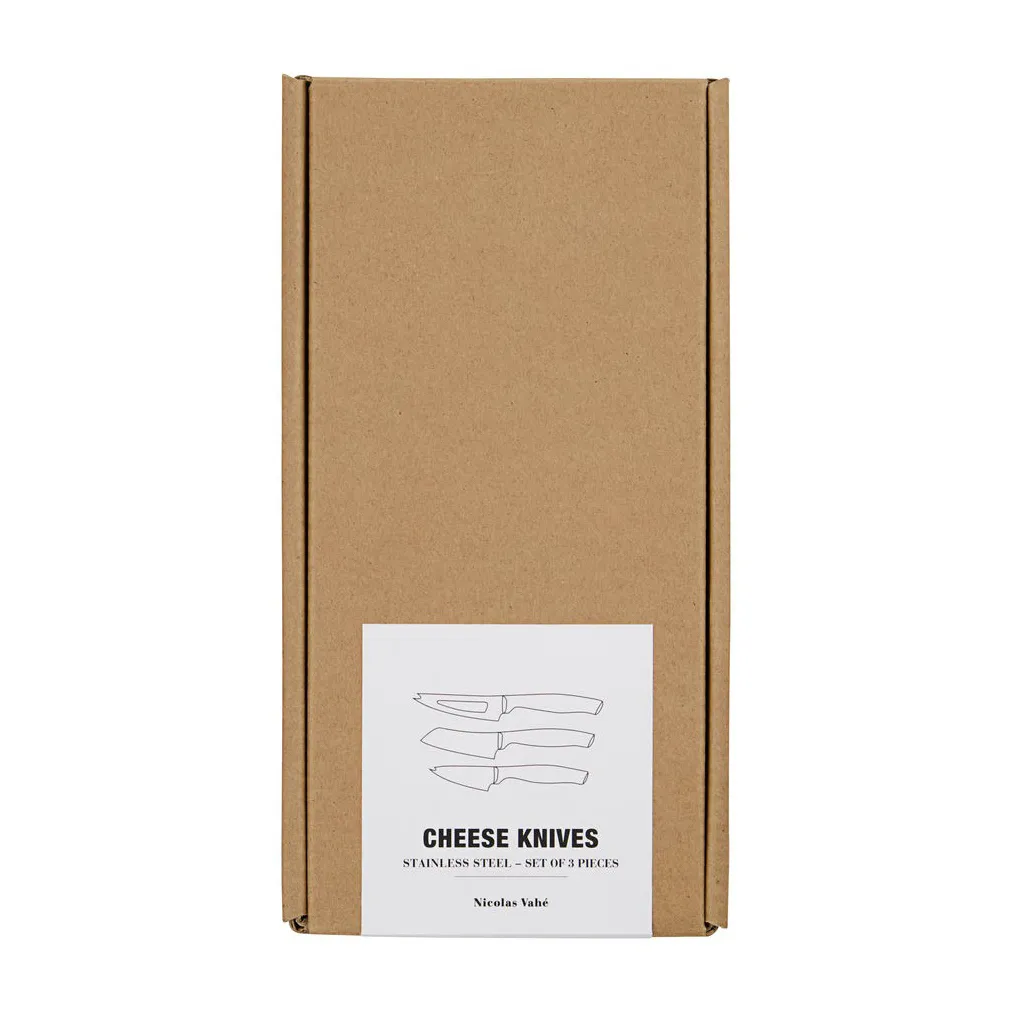 Fromage kaasmessen set van 3, Roestvrij staal Nicolas Vahé