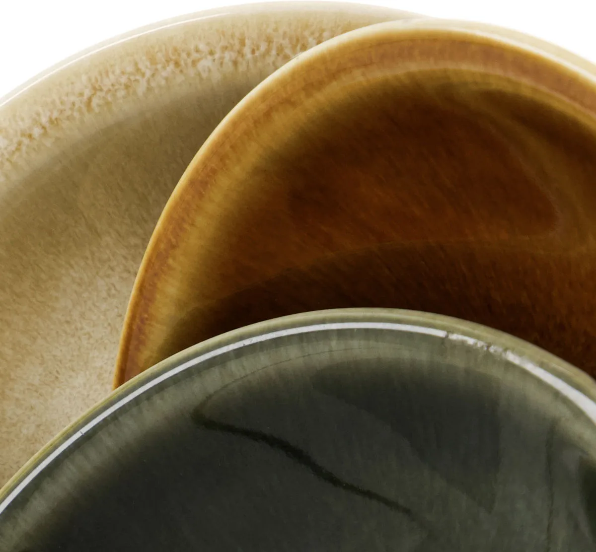 Hala kom Ø9 cm 6-pack, Groen-geel-mocka Nicolas Vahé