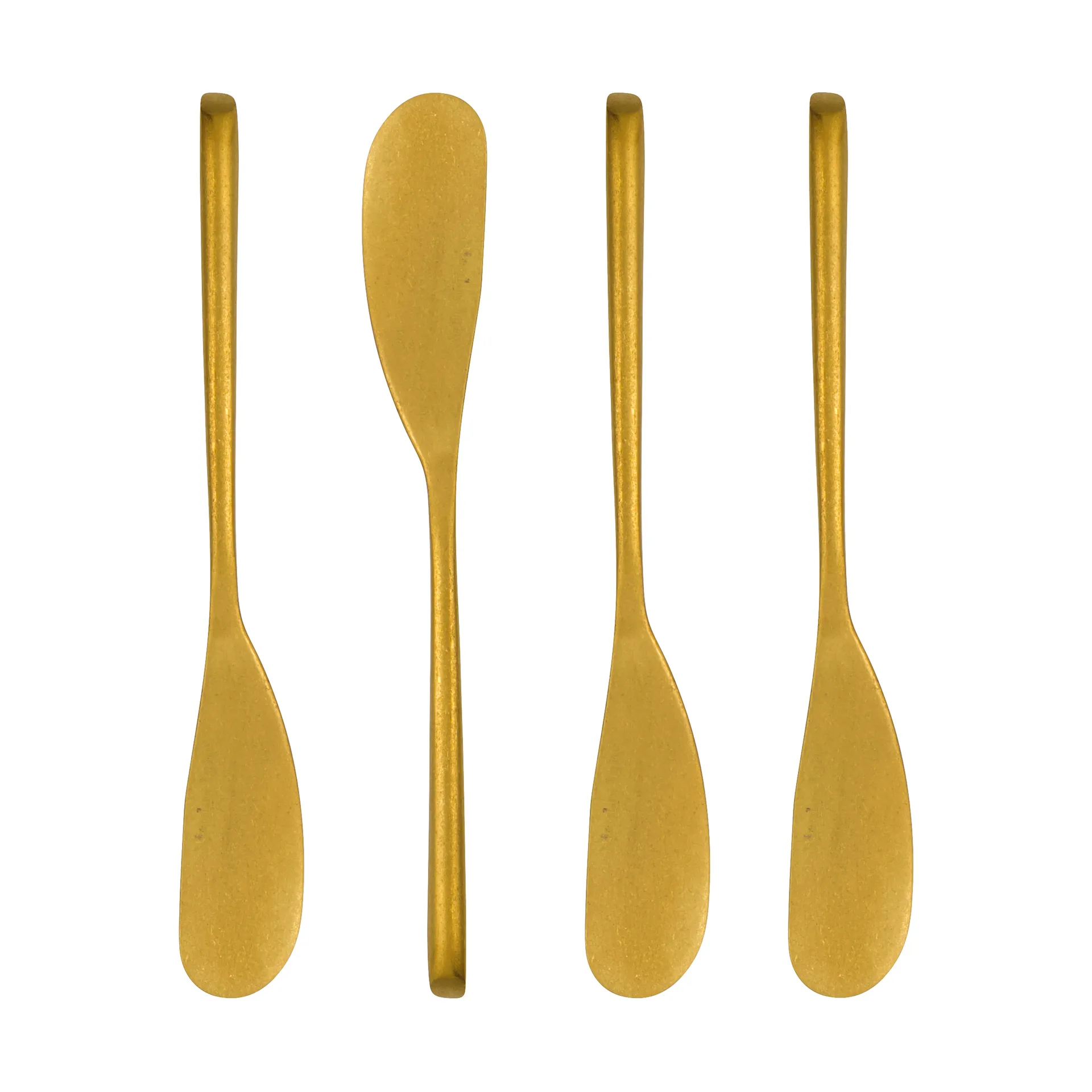 Nicolas Vahé botermes 4-pack, Antiek gouden finish Nicolas Vahé