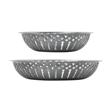 Nicolas Vahé broodmand 2 delig - Antiek zilverkleurige afwerking - Nicolas Vahé