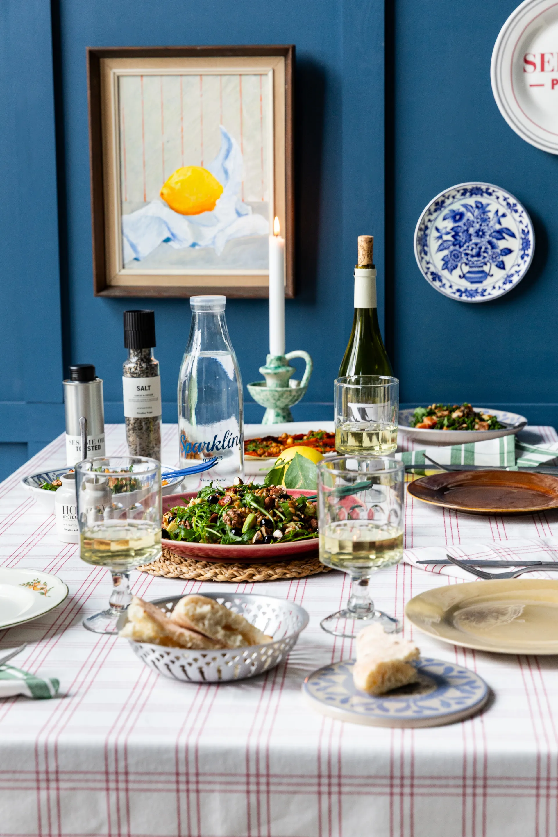 Nicolas Vahé broodmand 2 delig, Antiek zilverkleurige afwerking Nicolas Vahé