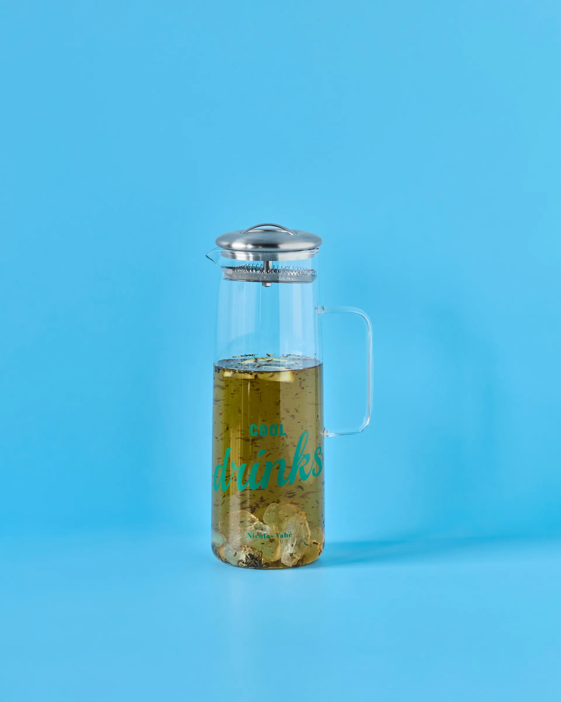 Nicolas Vahé kan met deksel, Klar-zilver Nicolas Vahé