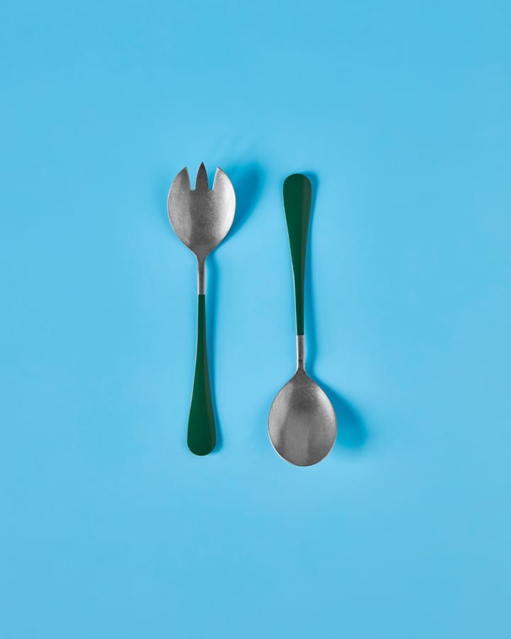Nicolas Vahé saladebestek 2 delen, Groen Nicolas Vahé