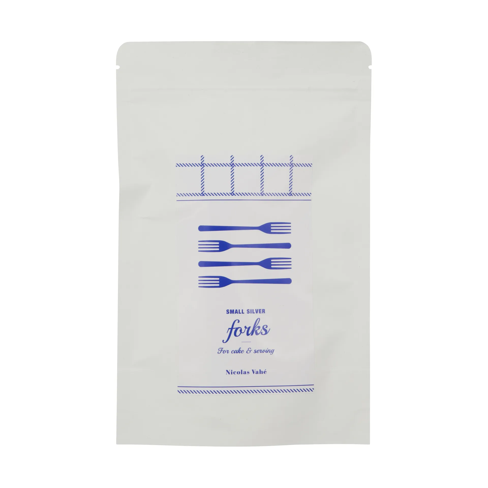 Nicolas Vahé taartvork 4-pack, Antiek zilverkleurige afwerking Nicolas Vahé