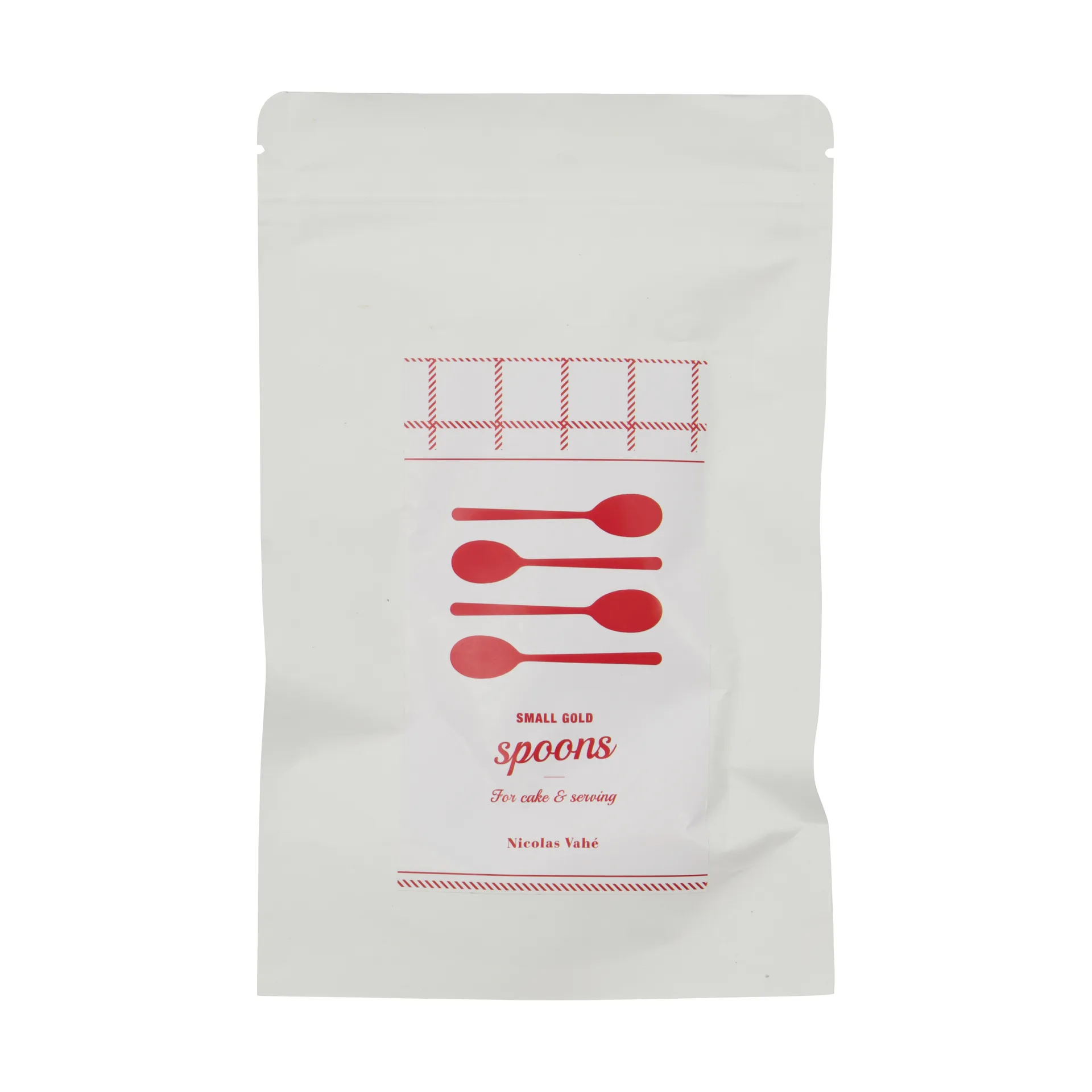 Nicolas Vahé theelepel 4-pack, Antiek gouden afwerking Nicolas Vahé