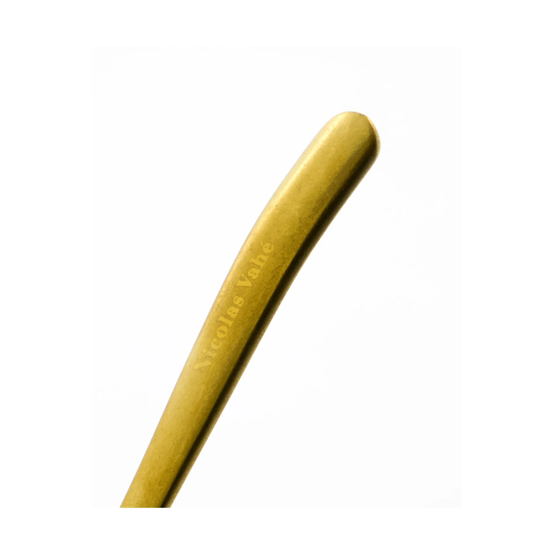 Nicolas Vahé theelepel 4-pack, Antiek gouden afwerking Nicolas Vahé